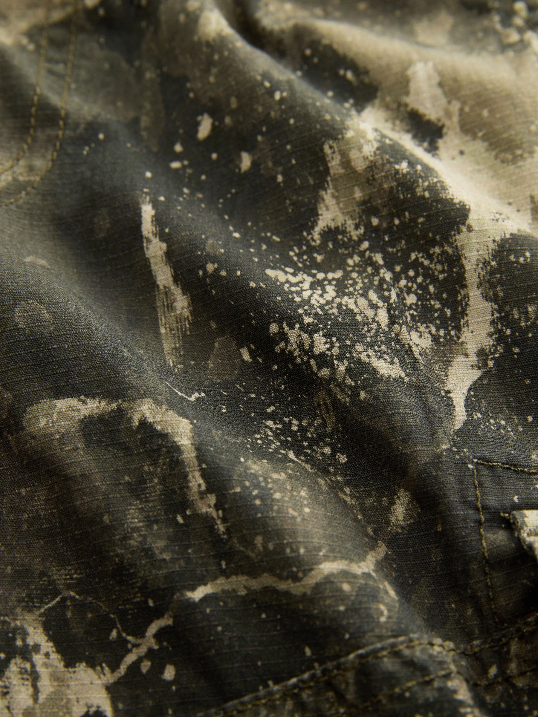 Kaki camouflage - 100% katoenen wijde toelopende cargobroek (3-16jr)