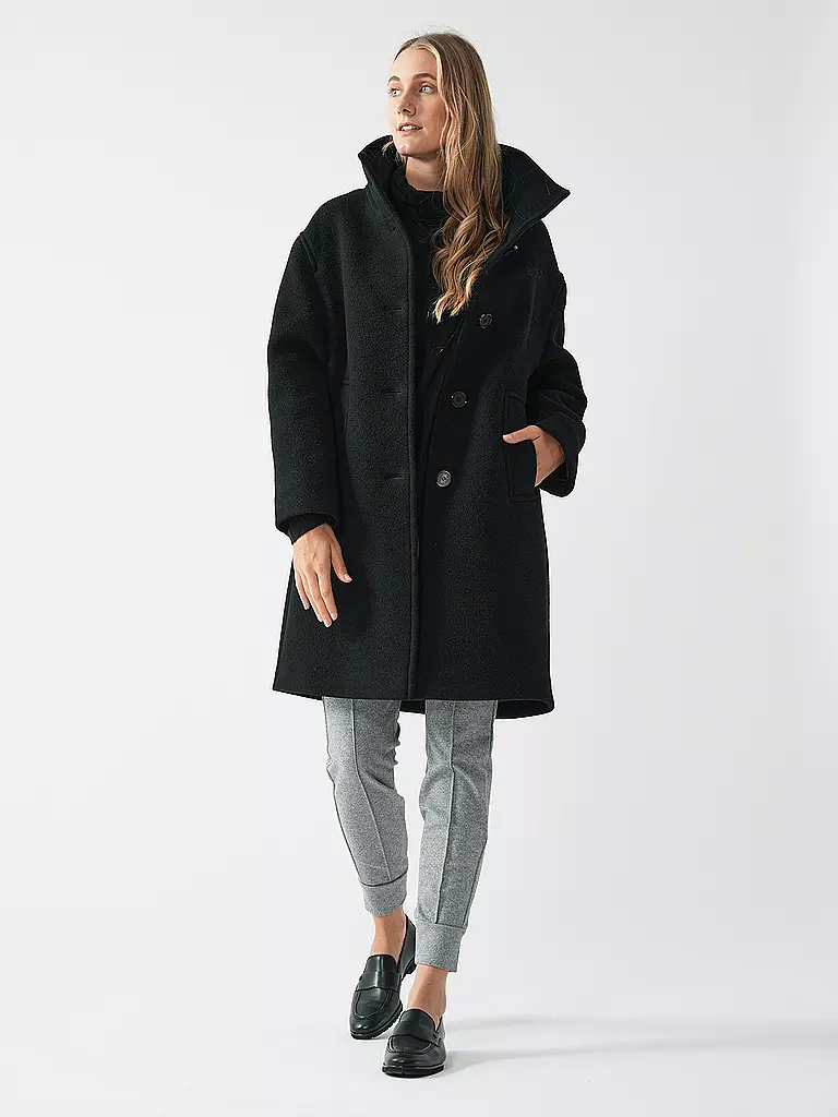 FUCHS & SCHMITT Wollmantel  schwarz
