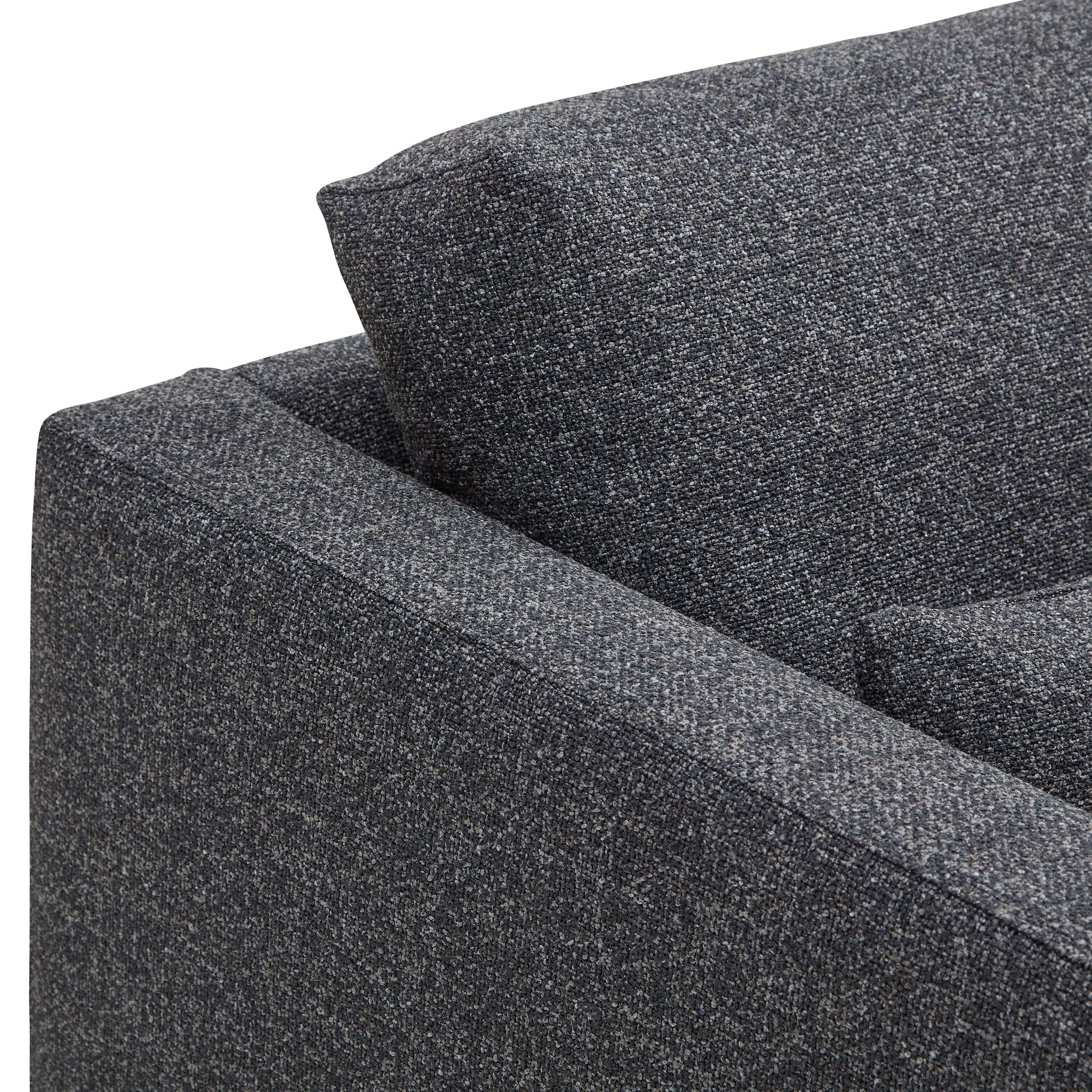 TEM Lager St Hevre Fuss Metall schwarz - Anthrazit / B: 248.0 cm x T: 100.0 cm x H: 84.0 cm