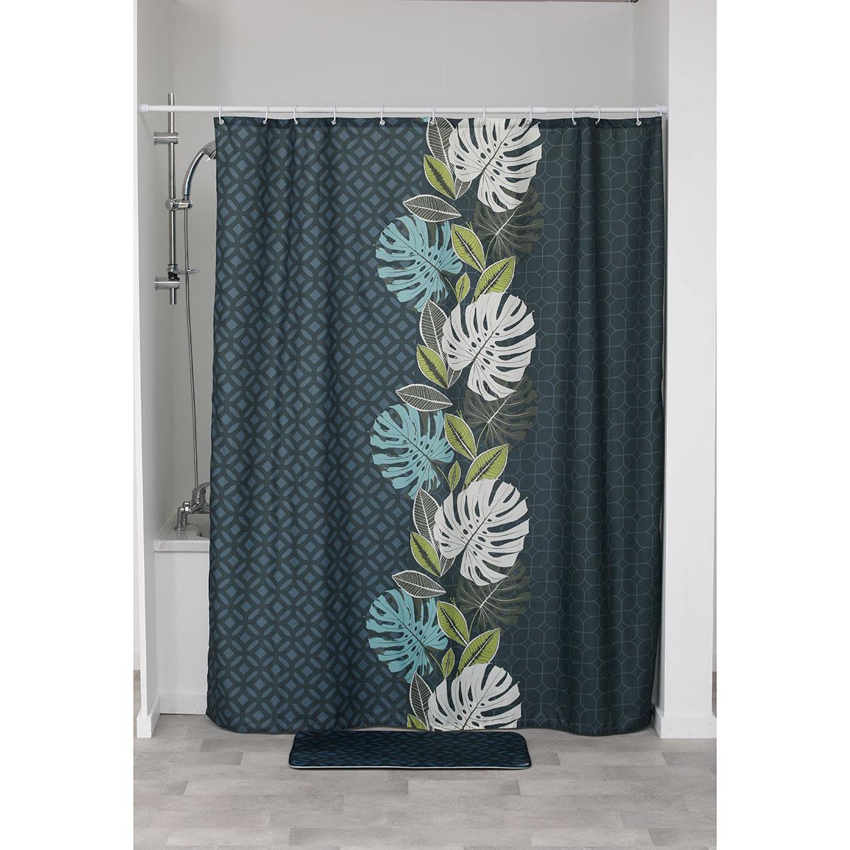 RIDEAU DE DOUCHE POLYESTER 180X200CM VENT D EXOTISME