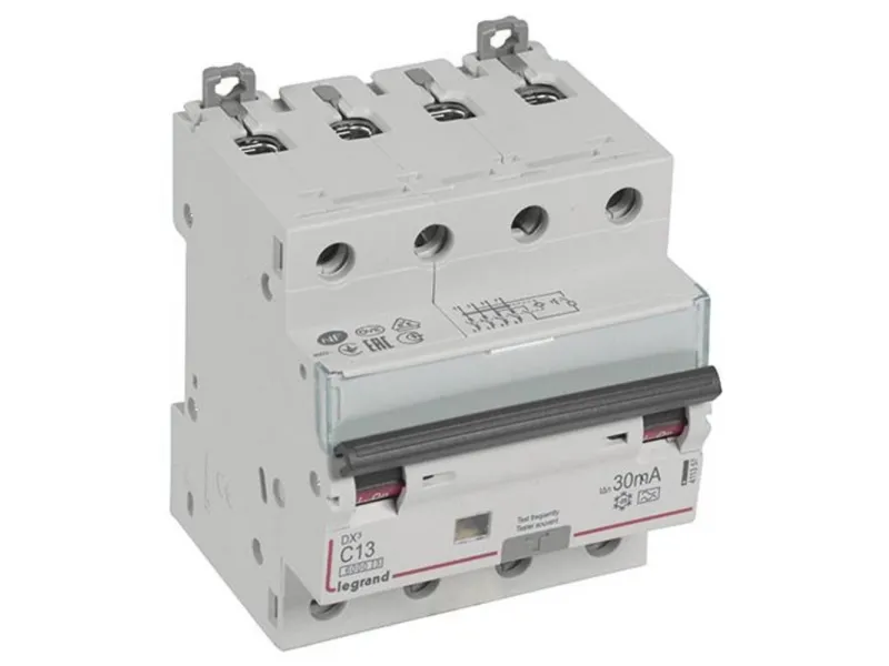 Kombiafbryder DX3 Automatsikr/HPFI C 13A 30mA 4P 6/10kA type A