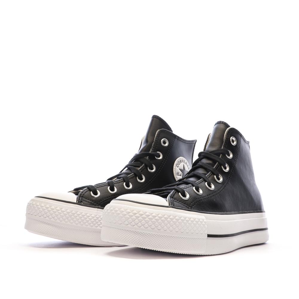 Converse Baskets Noires Converse Femme Chuck Taylor All Star Lift
