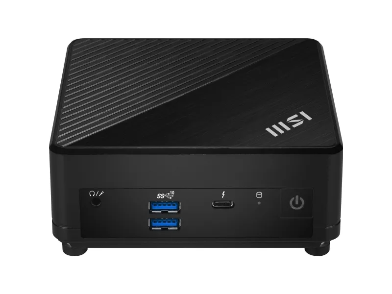 MSI Cubi 5 12M 001BEU - Barebone - mini PC FCBGA1744 Socket - 1 x Core i7 1255U / op til 4.7 GHz - RAM 0 GB - Intel Iris Xe Graphics - IEEE 802.11ax (Wi-Fi 6E), Gigabit Ethernet, 2.5 Gigabit Ethernet, Bluetooth 5.3 - sort
