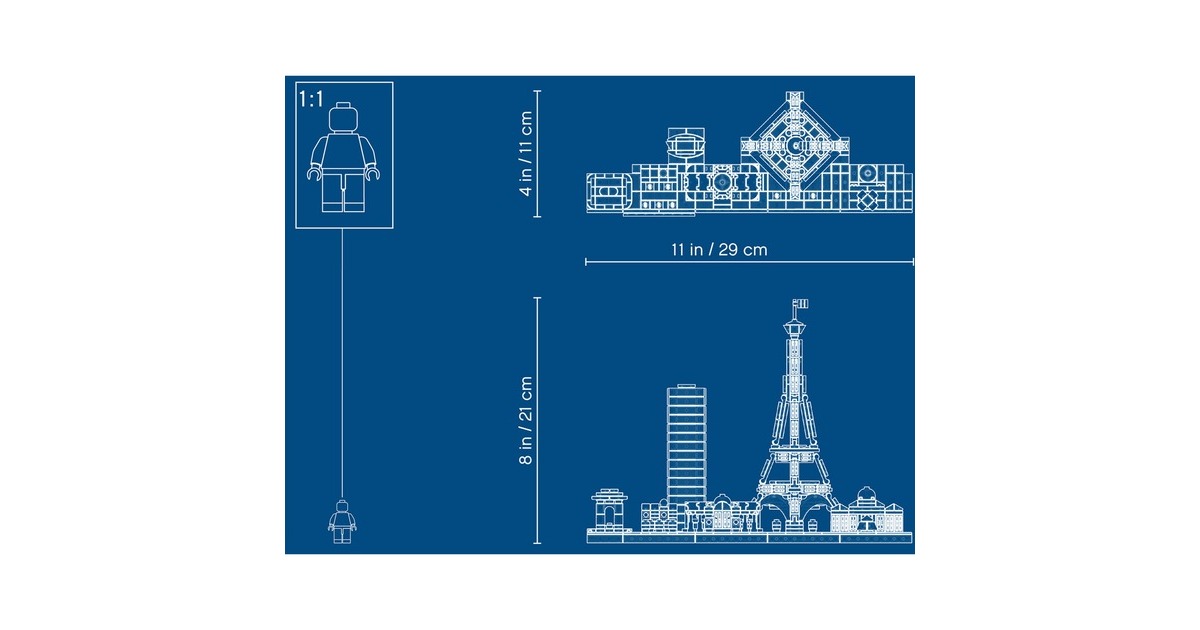 LEGOArchitecture - Parijs Constructiespeelgoed  (21044)