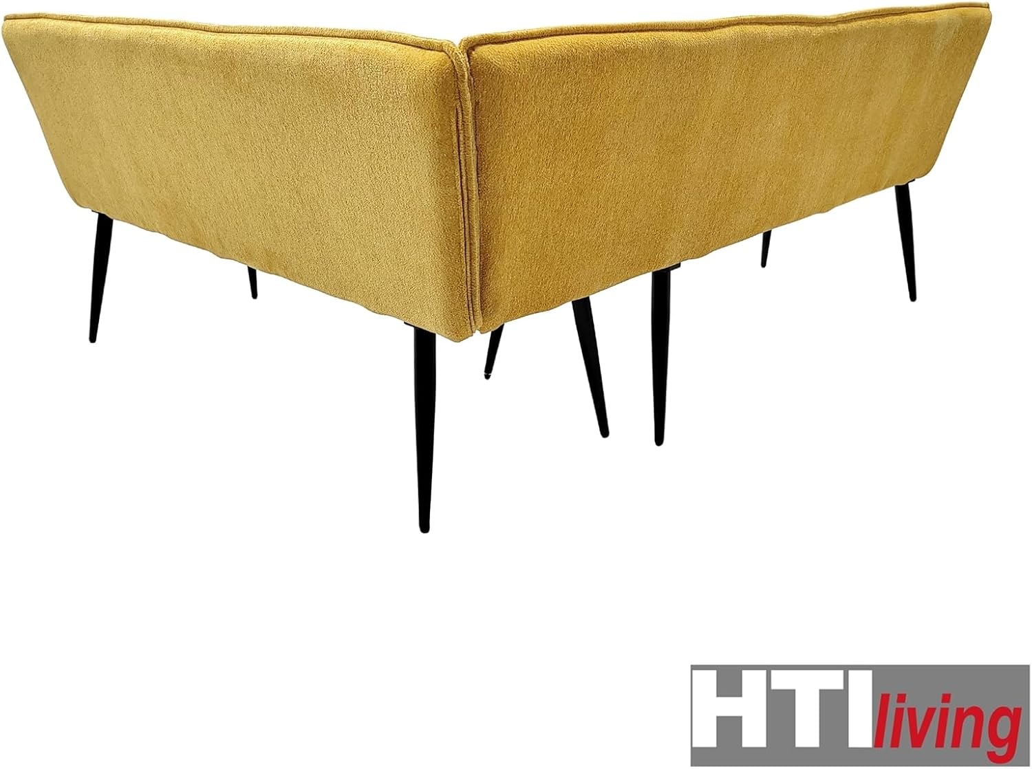 HTI living Eckbank 195 x 154 cm Mesilla kurzer Schenkel rechts Sitzbank Polsterbank Gelb