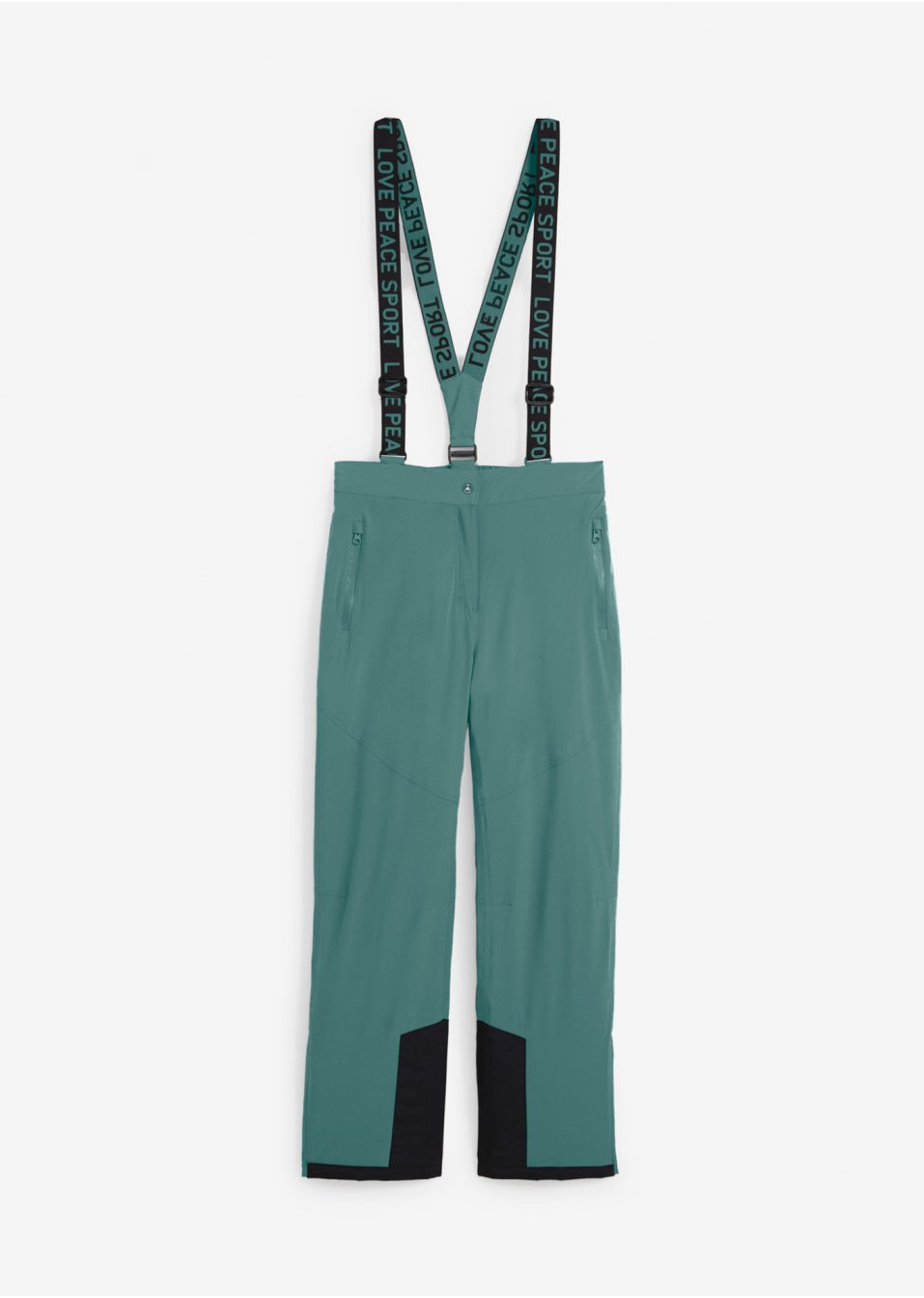 Pantalon de ski thermo avec bretelles amovibles, étanche, Straight