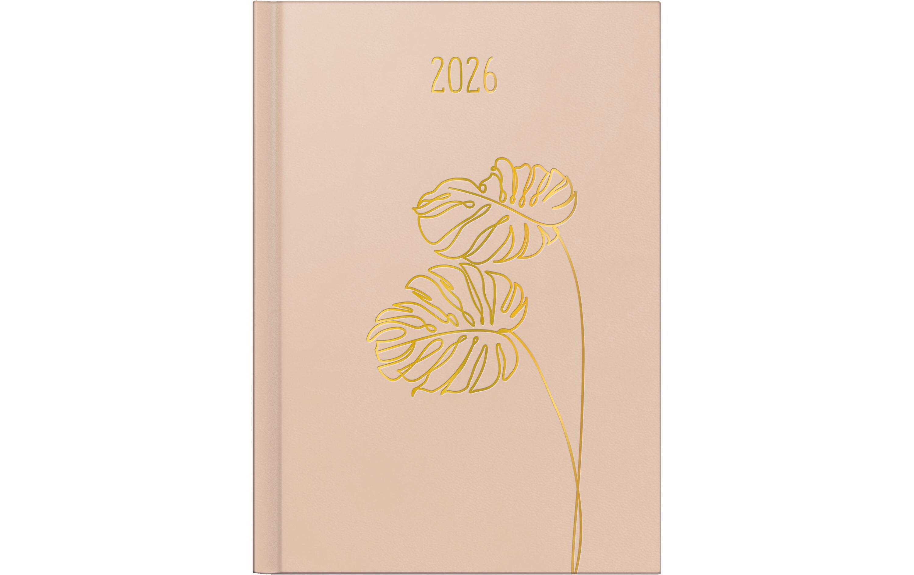 Tagesagenda Design Line Monstera 2026Buchkalender