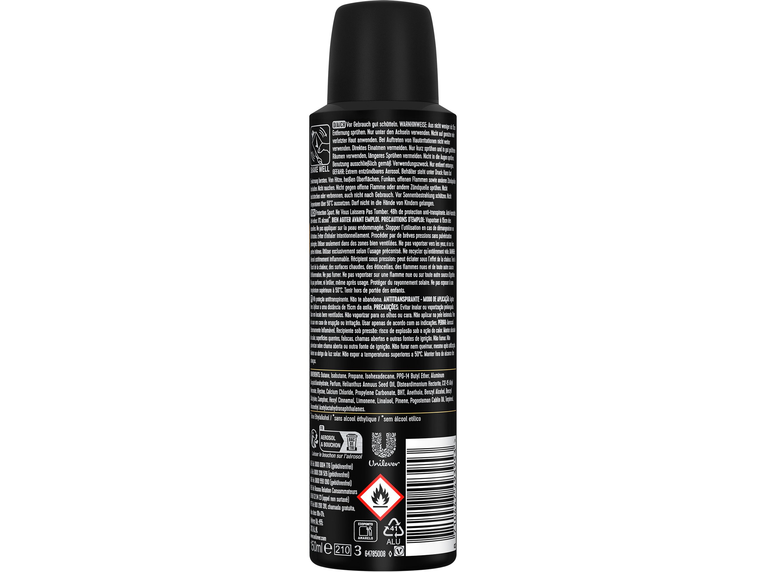 DEO SPRAY REXONA MEN SPORT DEF 48H 150ML