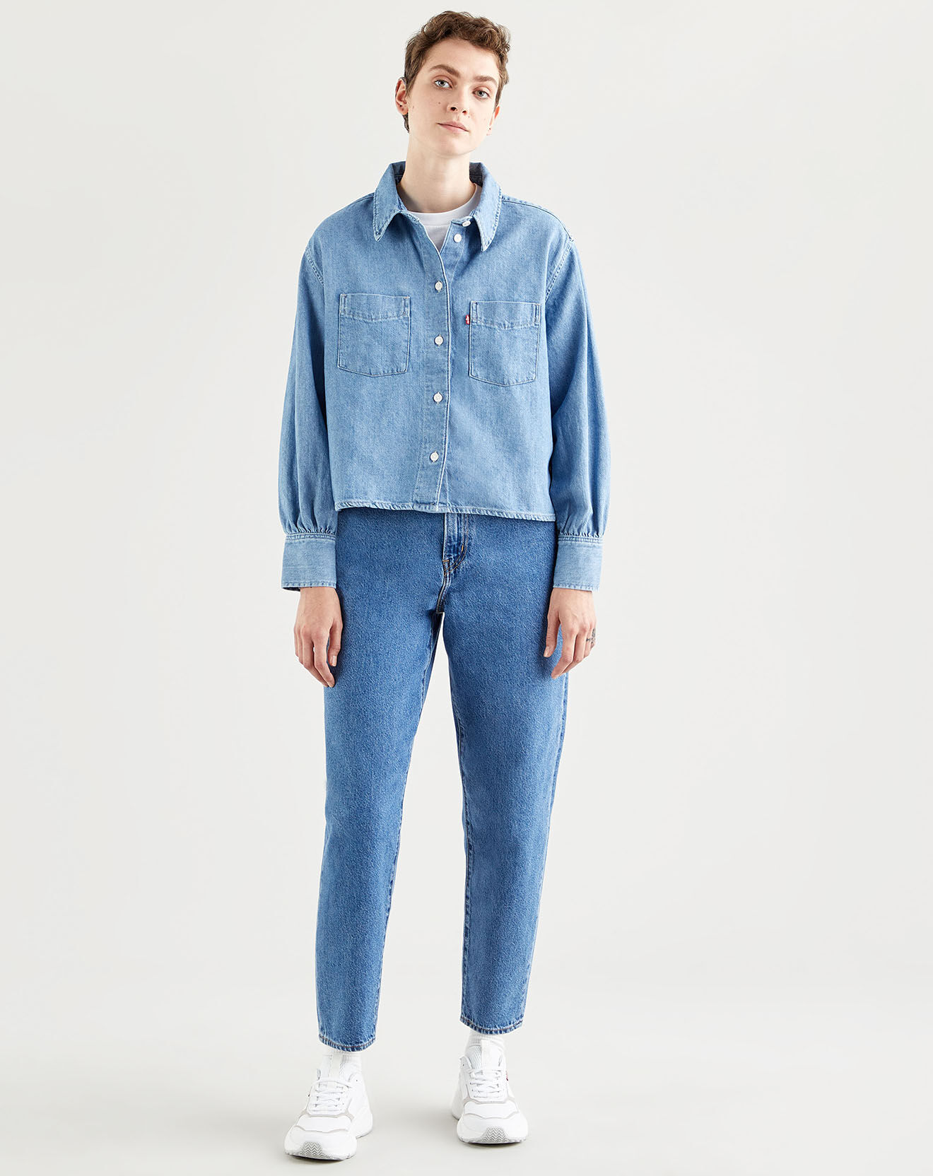 Levi's® Chemise en Coton et Chanvre Zoey bleue