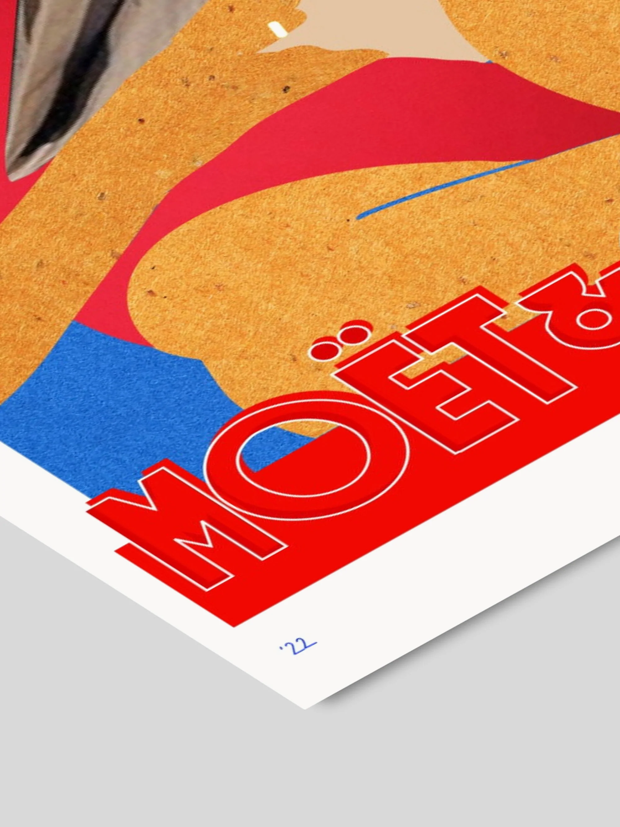 Poster Hello Bonjour - Moet Monday
