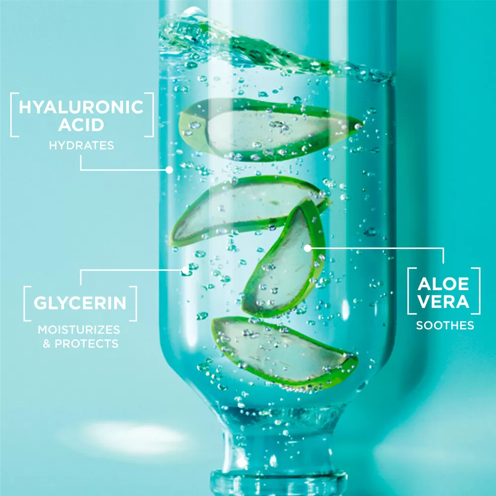 Garnier Skinactive Hyaluronic Aloe Cleansing Gel For Dry Skin - 250 ml.