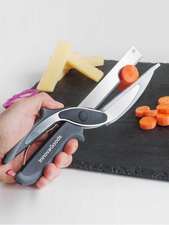 Gemüse- & Kräuterschere mit Mini-Schneidebrett – clever, kompakt, scharf