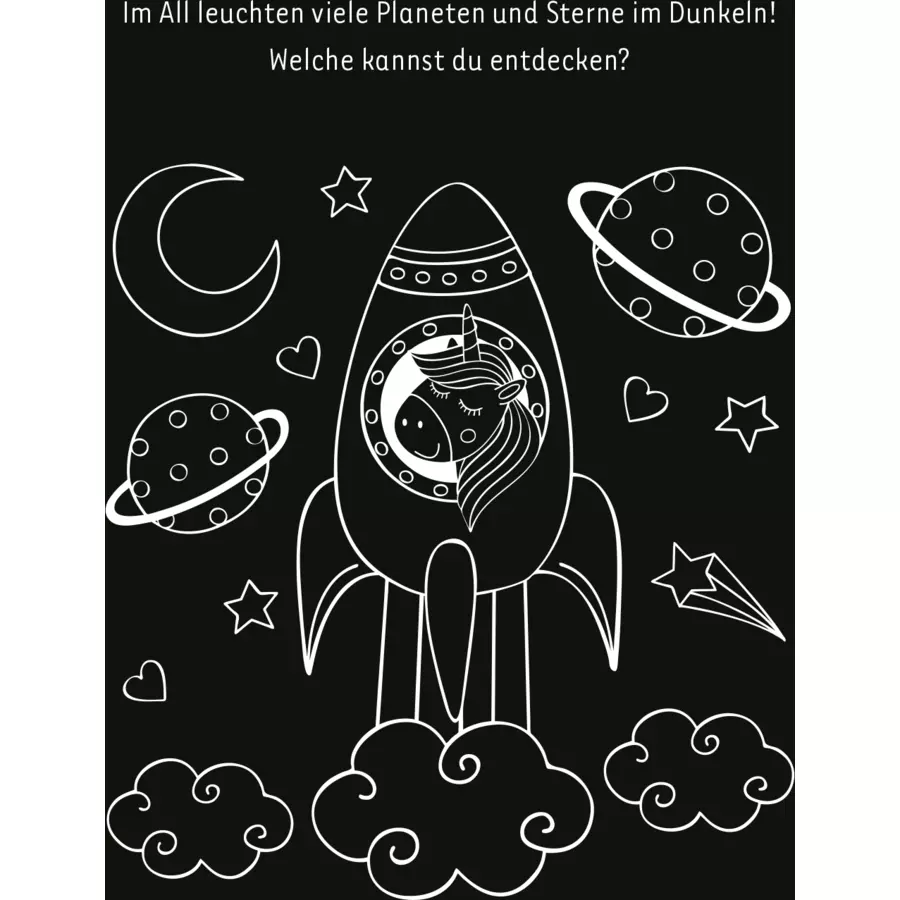 arsEdition Mein leuchtendes Einhorn-Kritzkratz-Buch