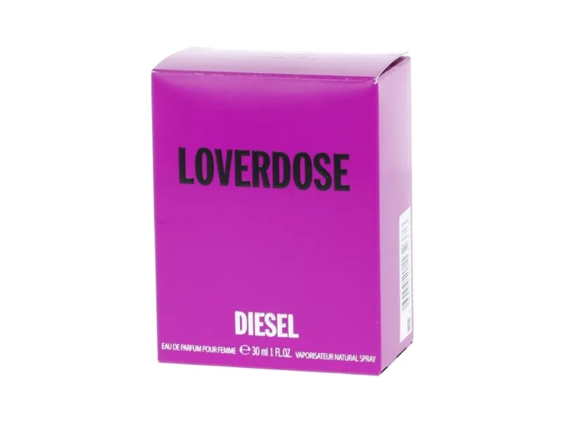 DIESEL Loverdose, Kvinder, 30 ml, Ikke-genopfyldelig flaske, Mandarin, Stjerneanis, Gardenia, Jasmin, Ravfarvet, Vanilie