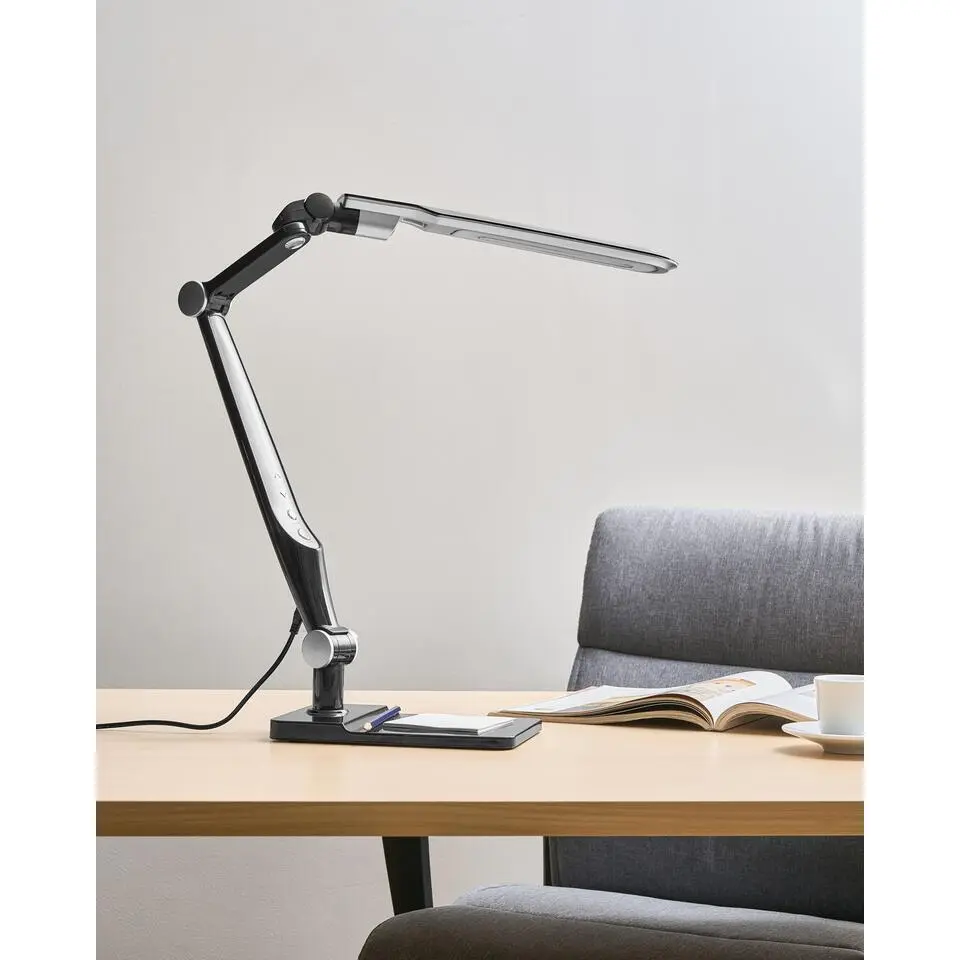 PEGASI - Bureaulamp LED - Zwart - Synthetisch materiaal