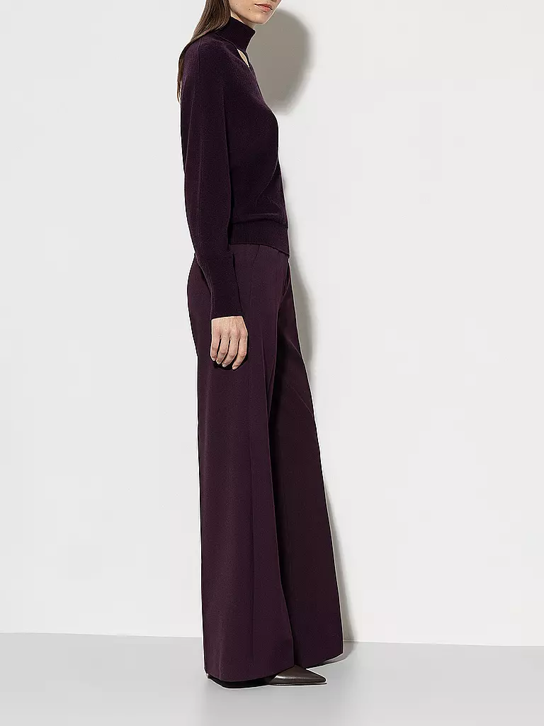LUISA CERANO Hose Wide Leg dunkelrot