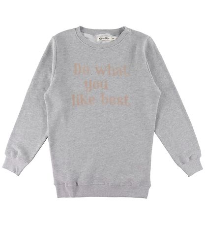 Add to Bag Sweatshirt - Grau m. Print