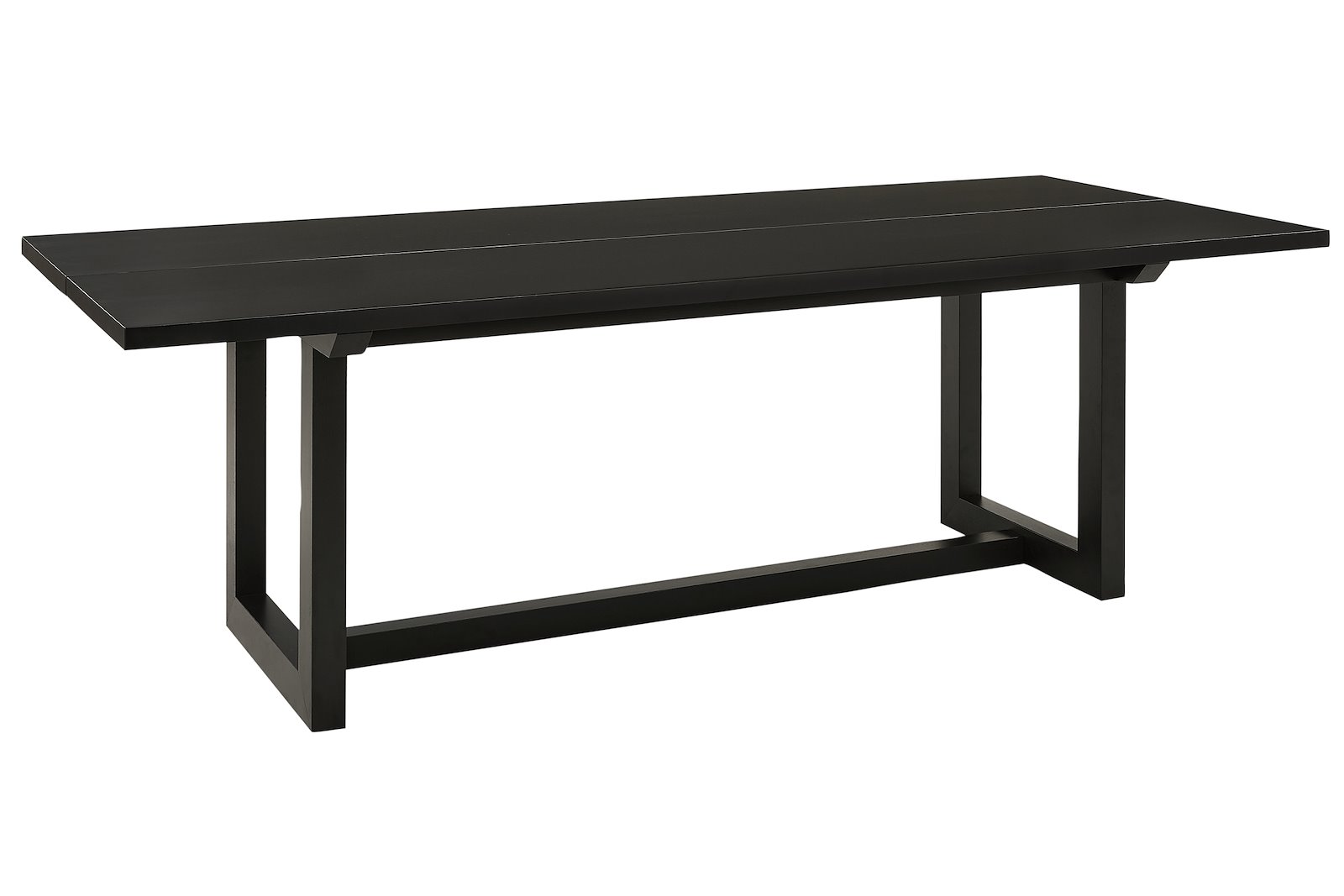Harold spisebord 100x200 cm. Sortlakkert heltre eik