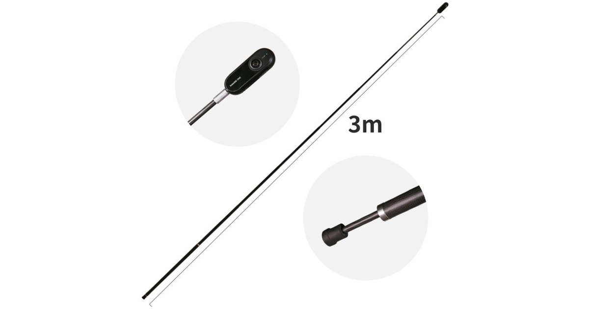 Insta360ONE X / ONE R - Extended Edition Selfie Stick  (Zwart)
