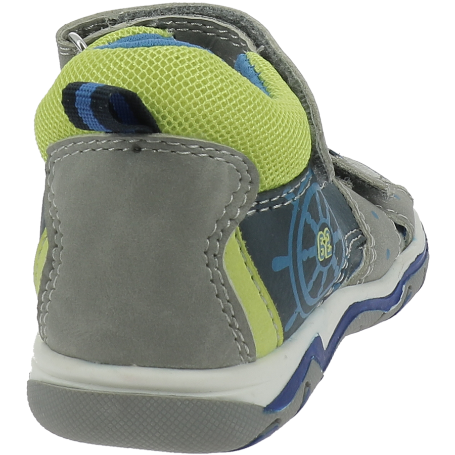 TOM TAILOR Sandale grey-navy-lime
