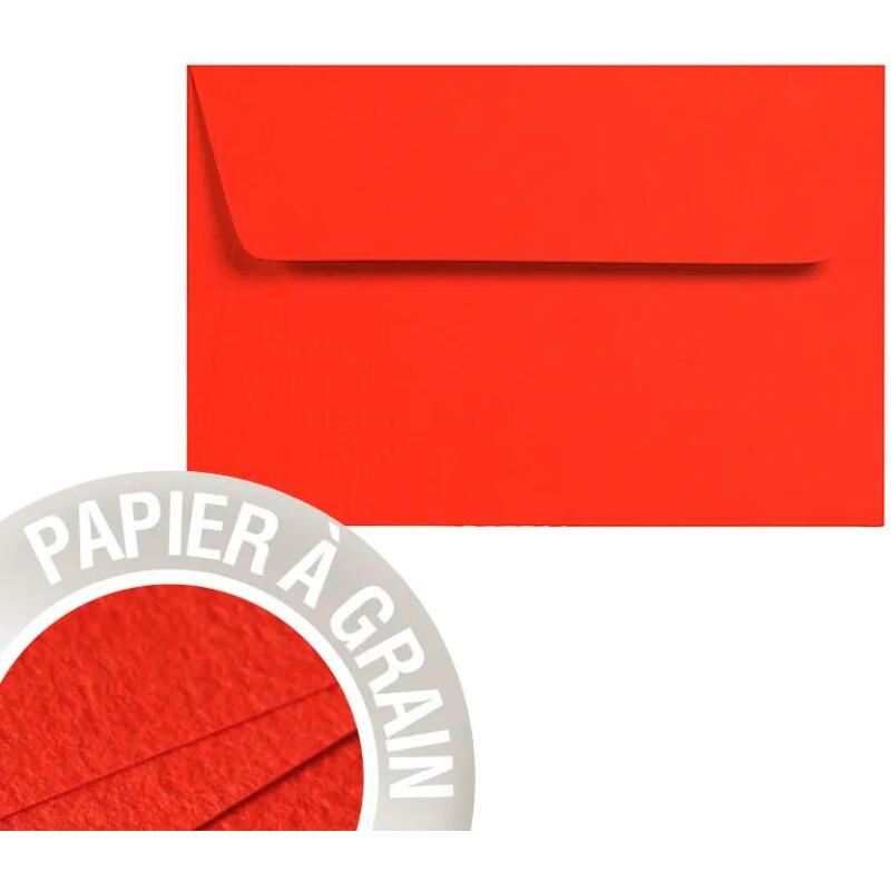 Paquet de 5 enveloppes Grain de Pollen 90x140mm 120g/m²