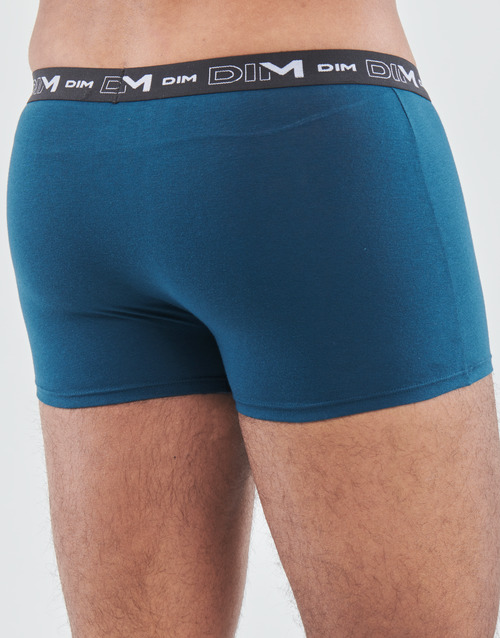 DIM - COTON STRETCH PACK X3 - Noir / Marron / Bleu