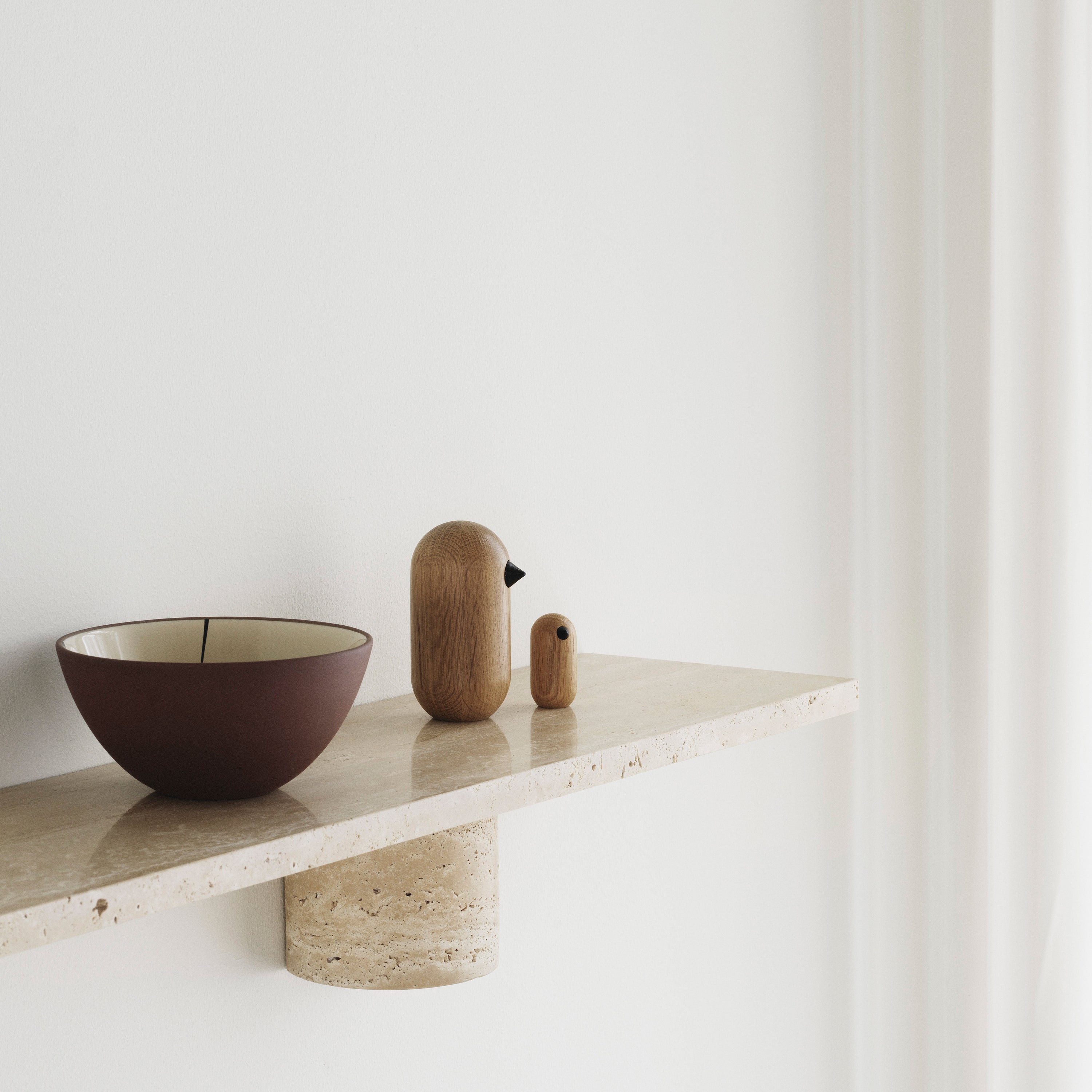 Normann Copenhagen Sten Wandplank B 80 cm - Travertin