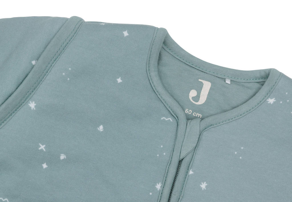 slaapzak met afritsbare mouw Twinkling - Sea Green