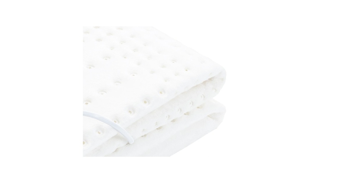 CrestaWellcare 1P Elektrische Deken Cosy fleece warmtedeken  (Wit)