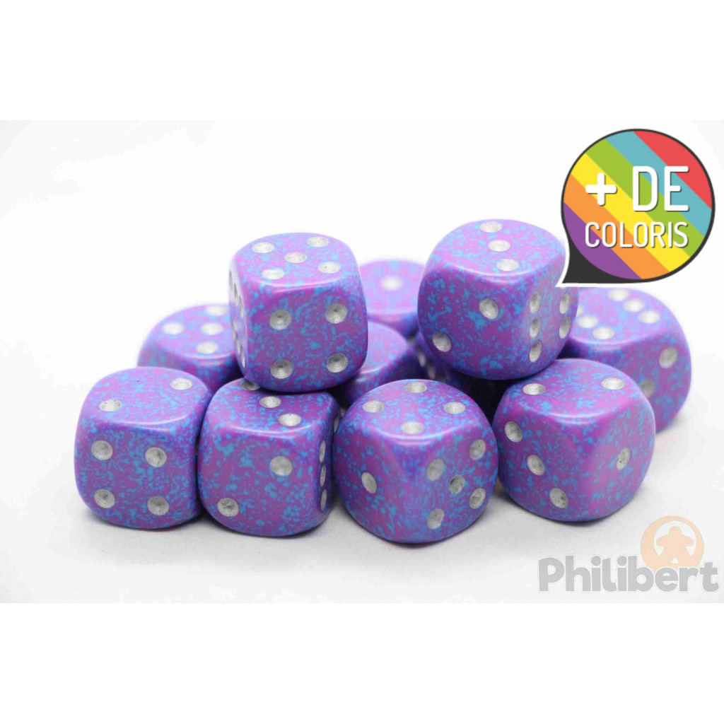 Set de 12 Dés 6 Faces Speckled