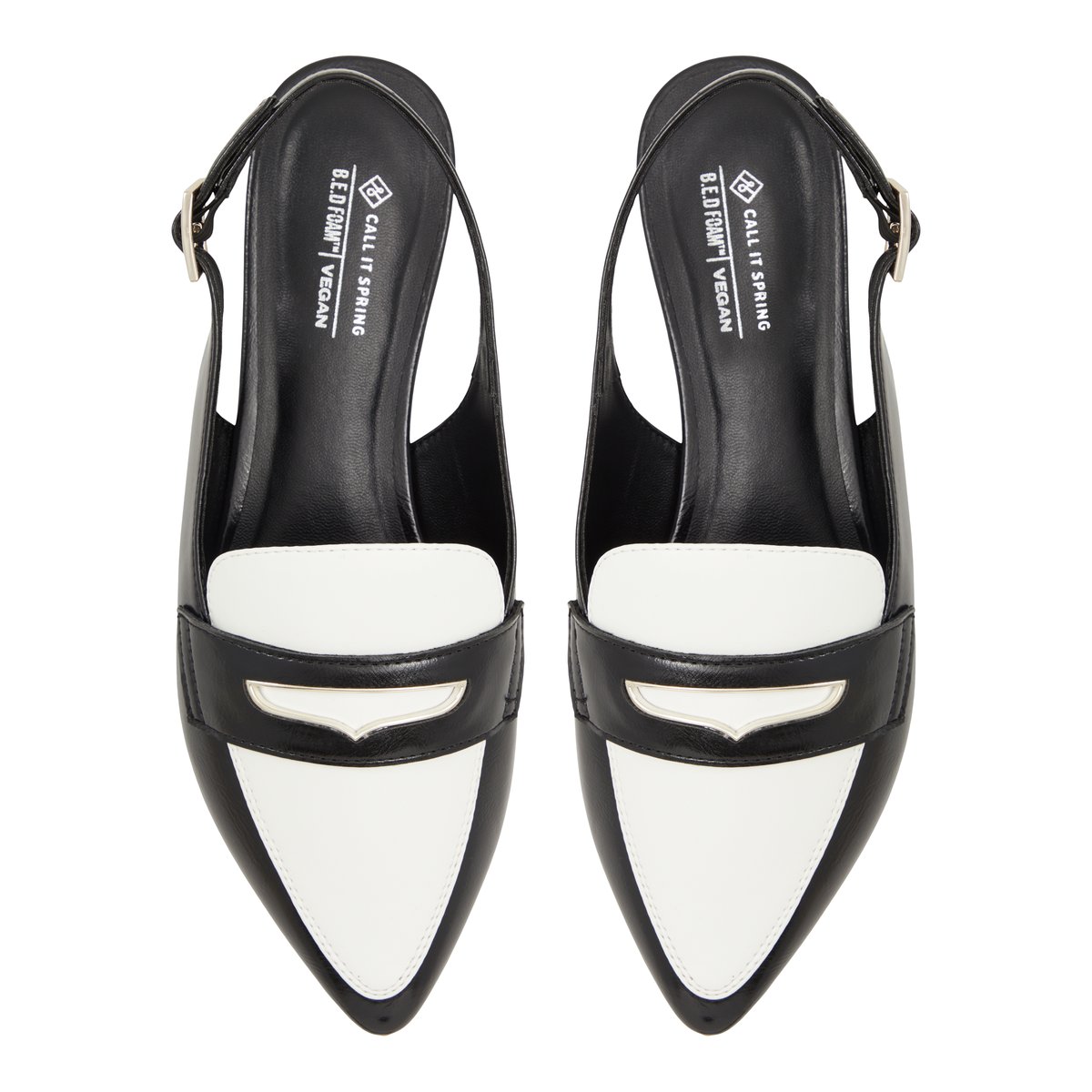 CALL IT SPRING-Elodiee-l-Flâneurs - Talon plat - Noir/Blanc