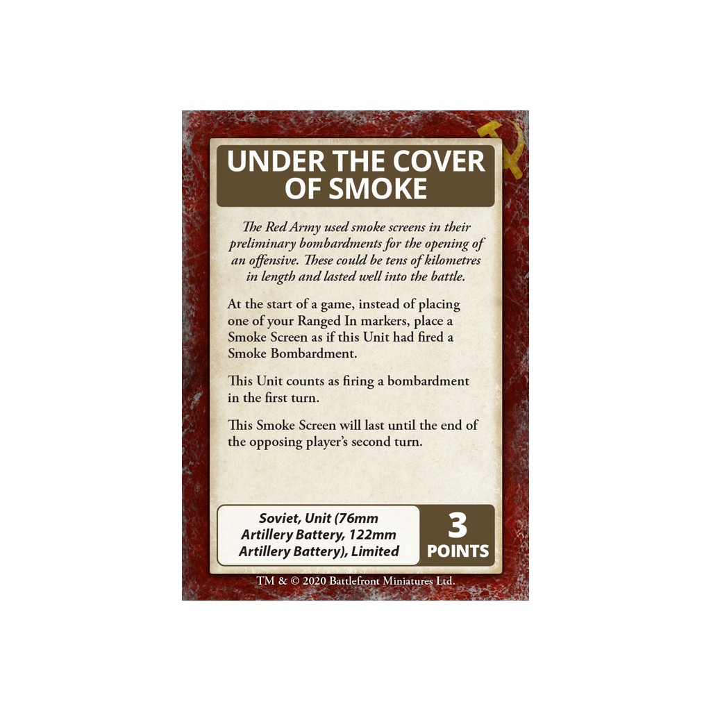 Flames of War - Bagration: Soviet Command Cards