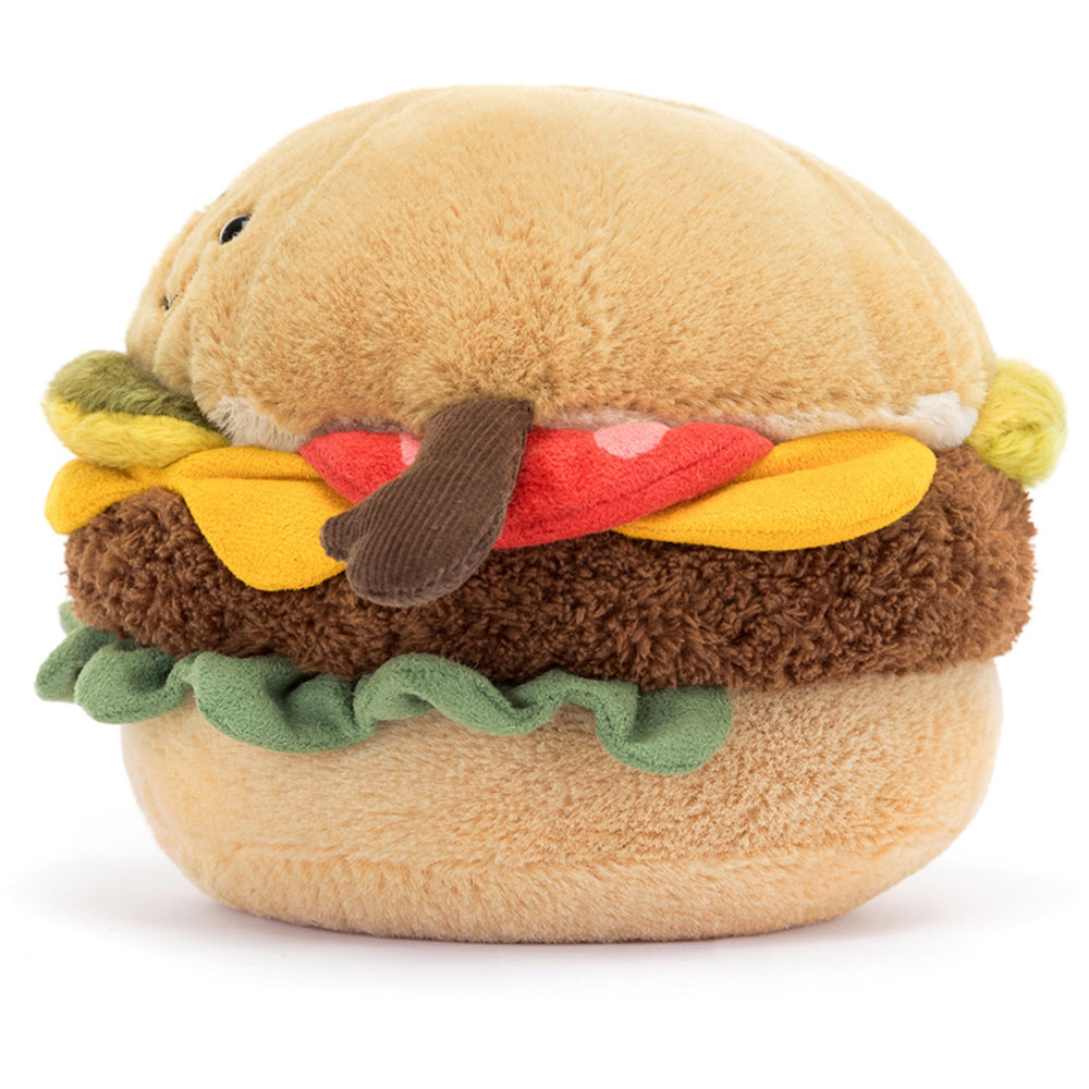 Køb Jellycat Fastfood, Amuseables Burger, 11 Cm
