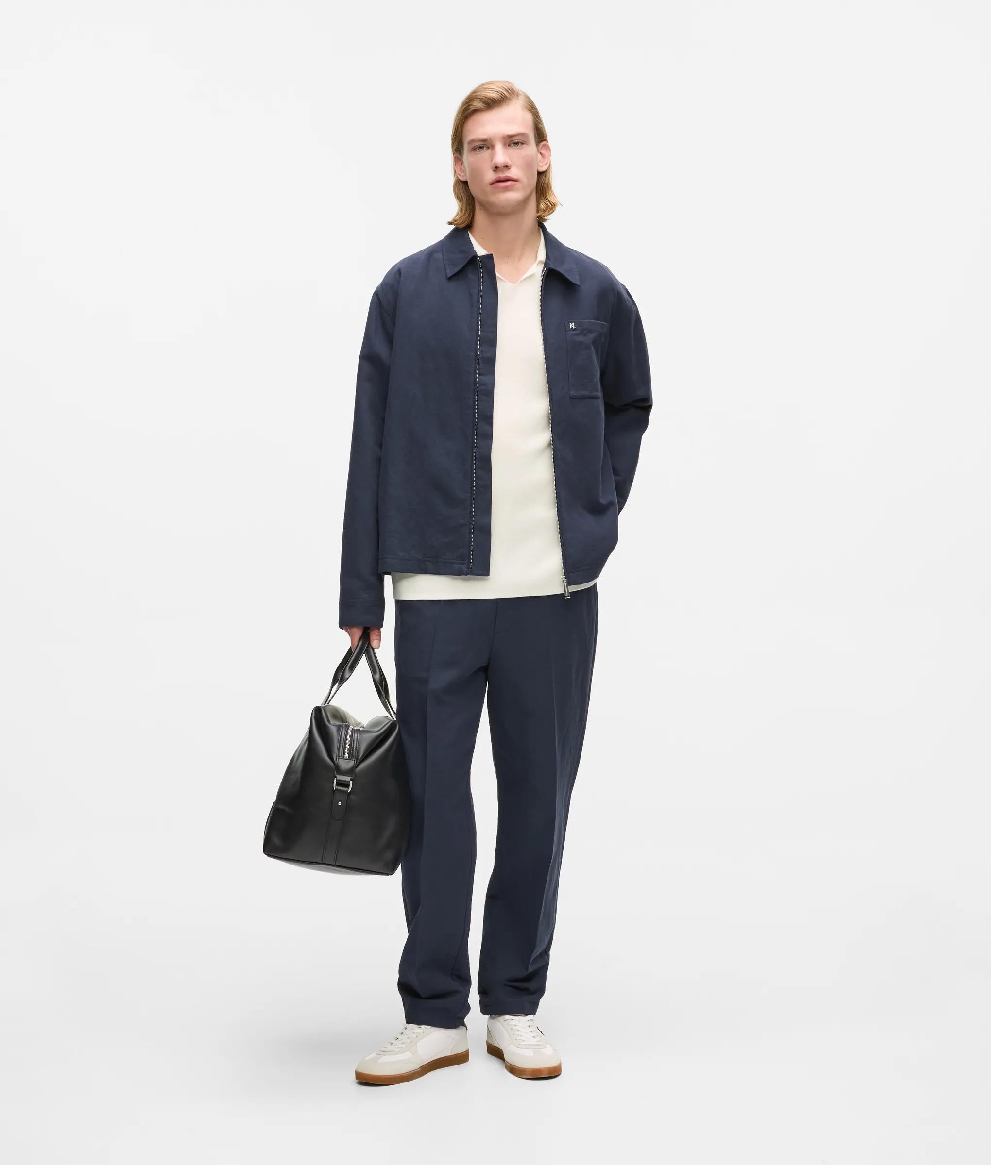 Linnen jacket met rits