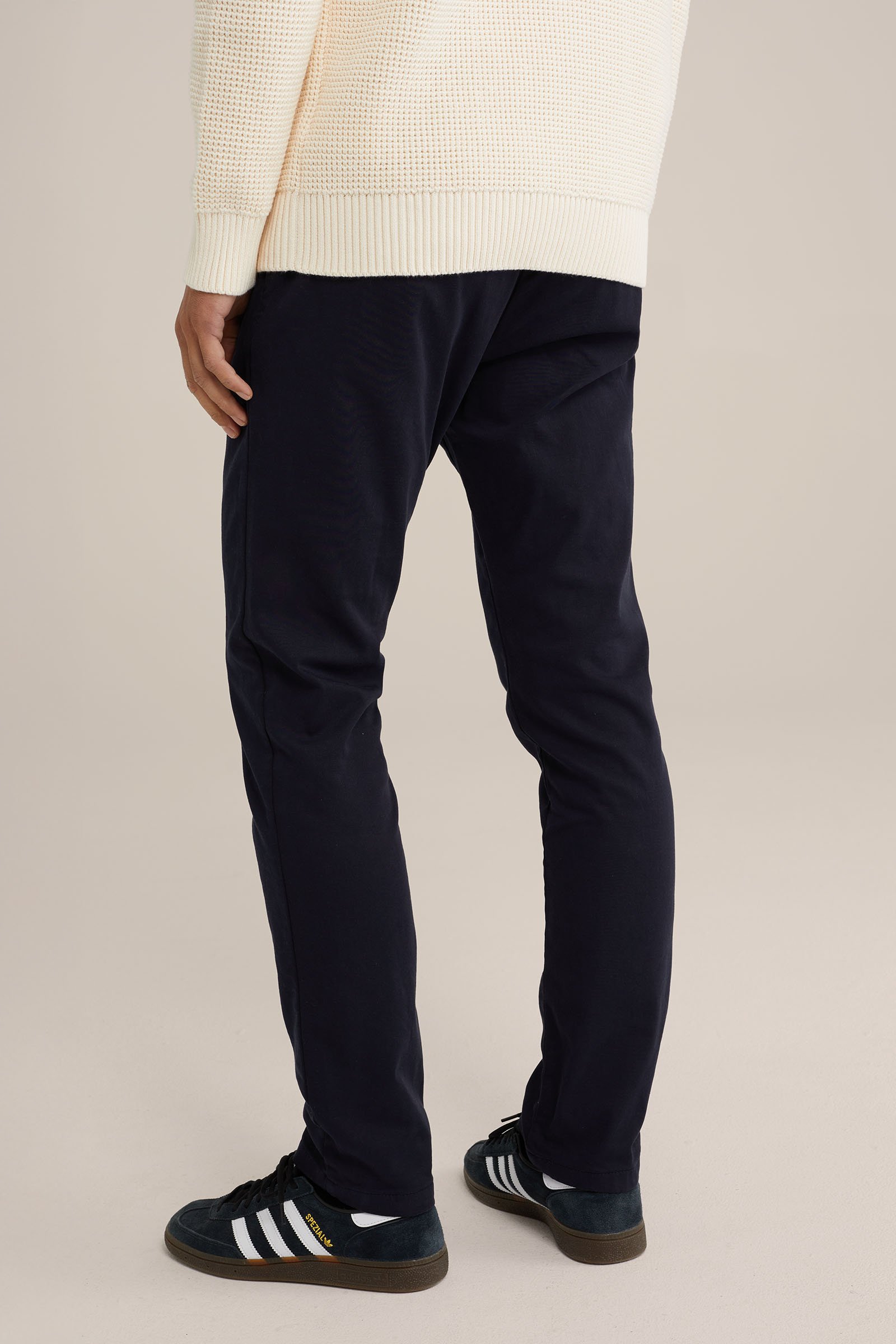 slim fit chino van jog kwaliteit Fundamentals Donkerblauw