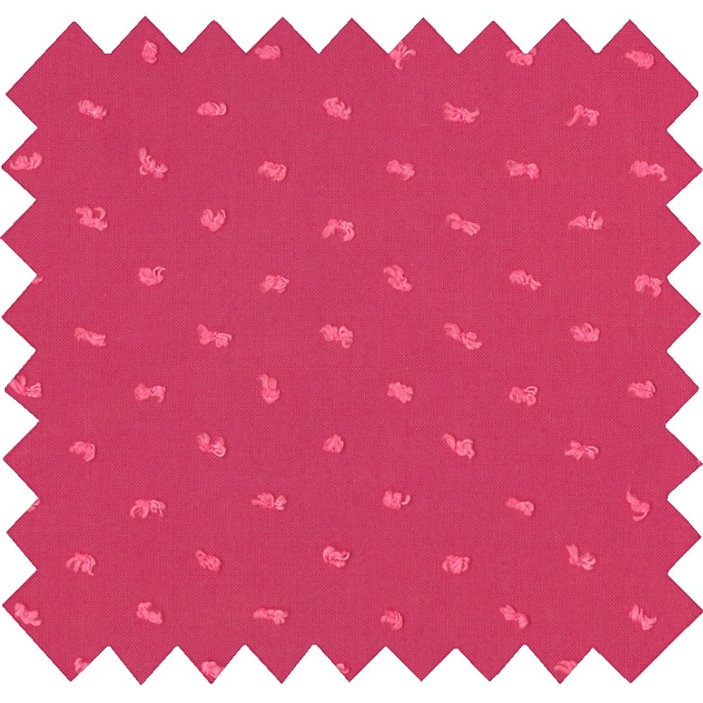 Coupon Tissu 1 M Plumetis Rose Fuchsia