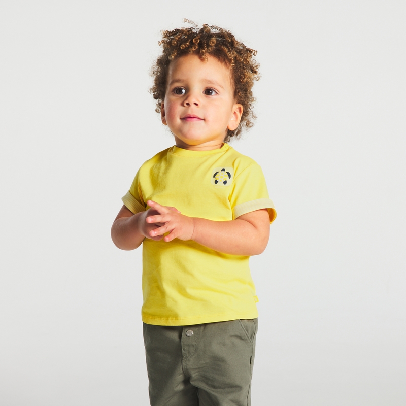 T-shirt à motif jaune bébé garçon