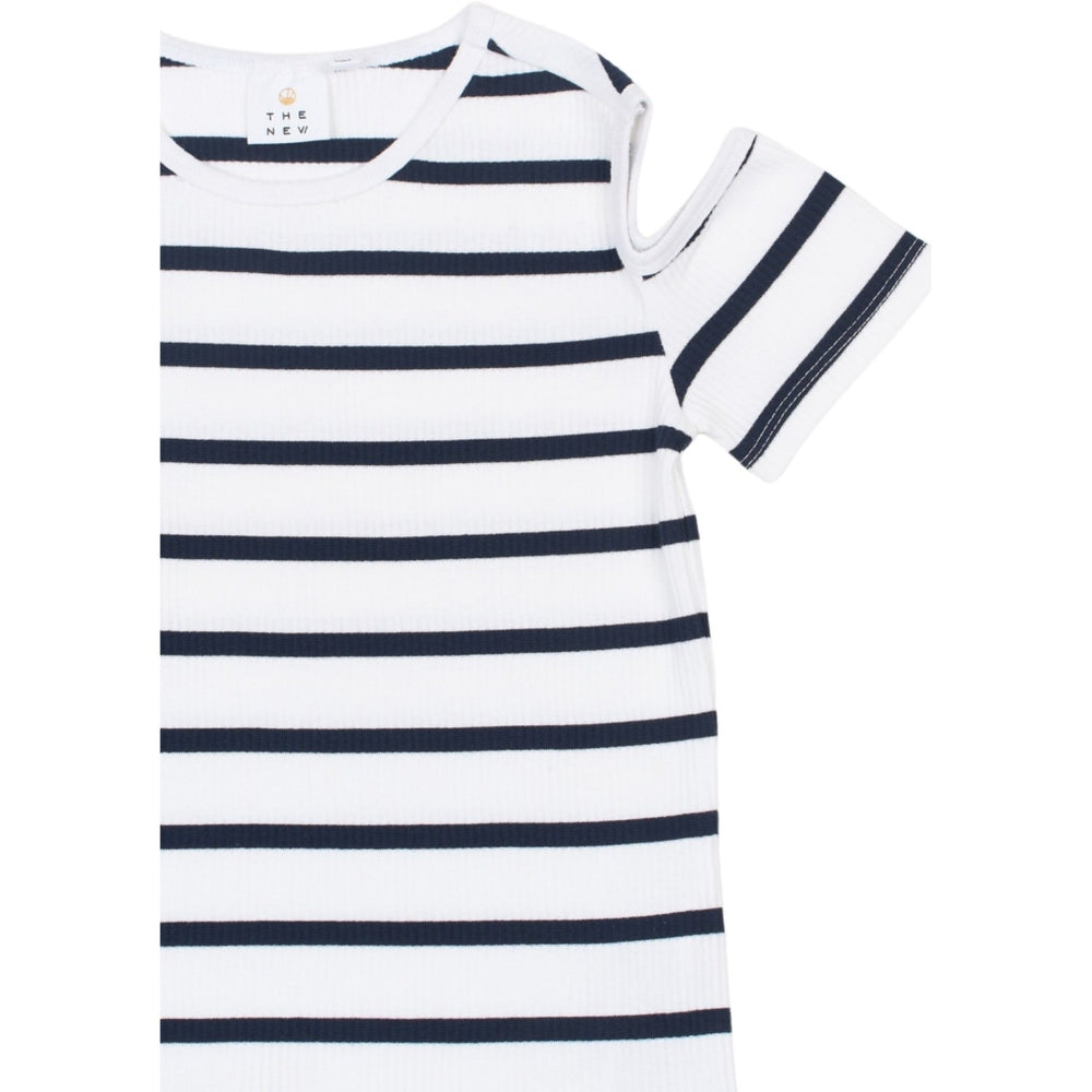 Køb The New Navy Blazer Striped Tntish S_S Rib Tee