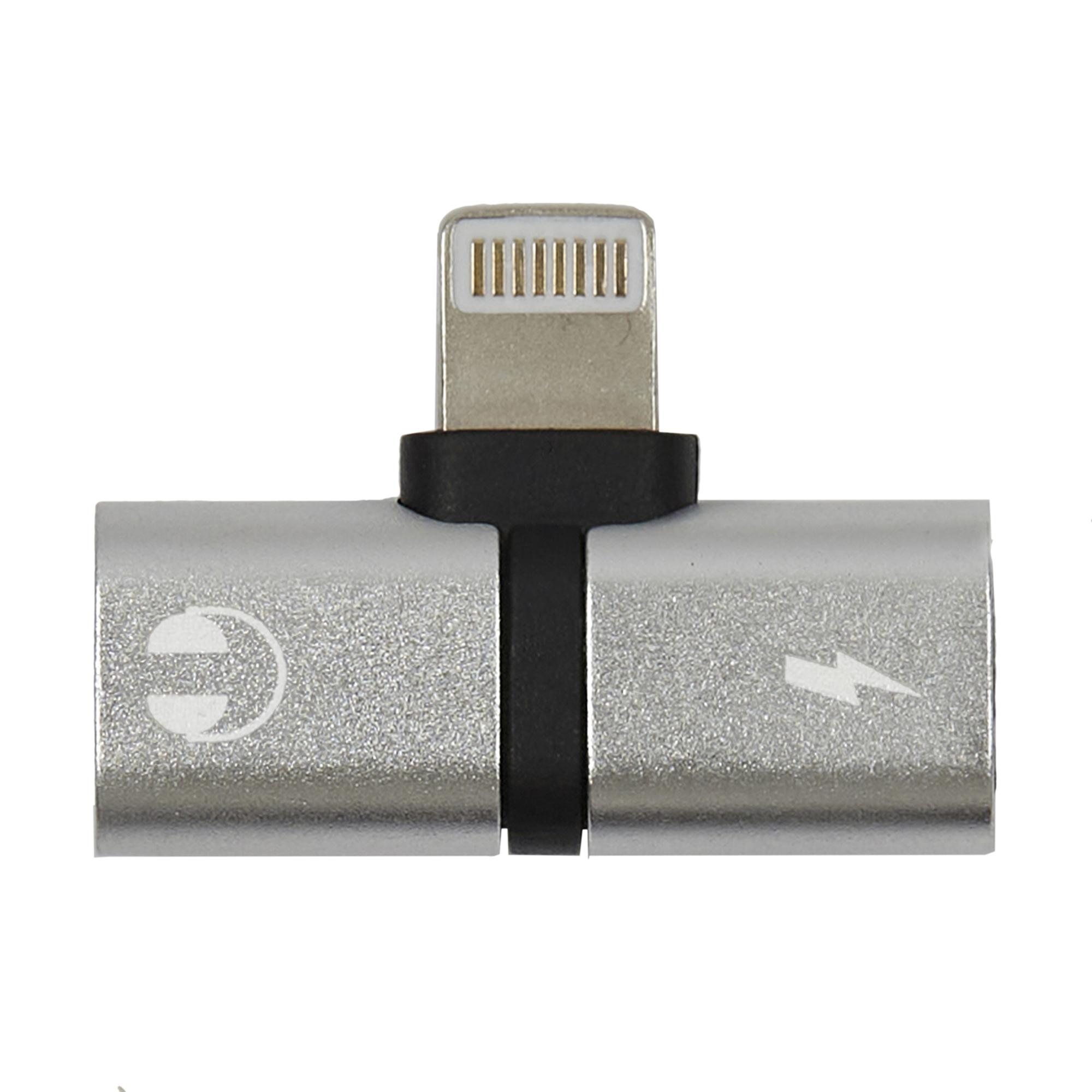 ADAPTATEUR DOUBLE AUDIO CHARGEMENT IPHONE