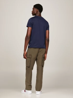Camiseta Slim Fit com Estampa de Bandeira