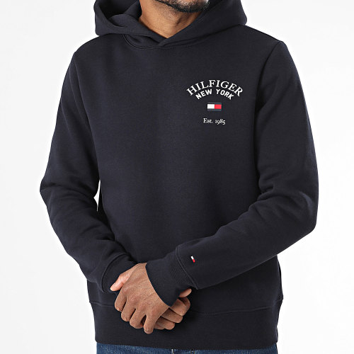 Sweat Capuche Arched Varsity 3641 Bleu Marine