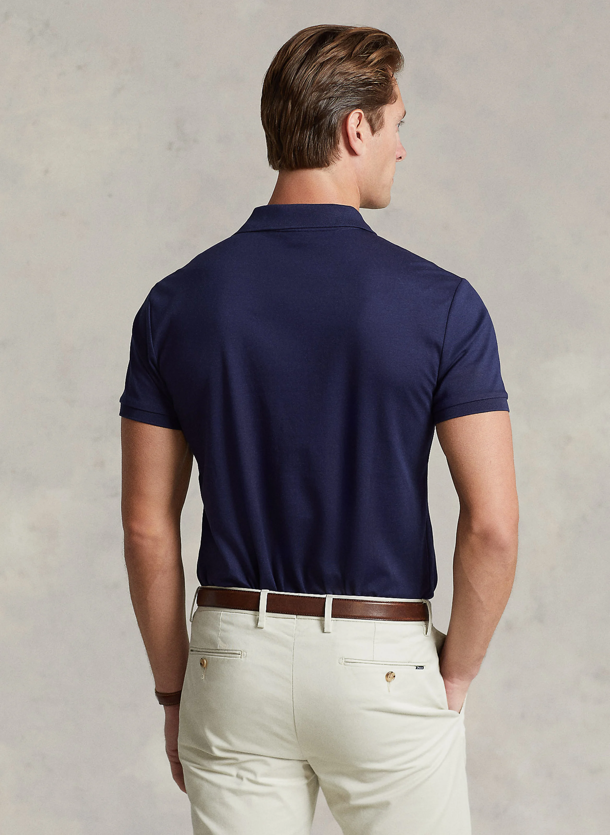 Polo slim-fit en coton | Bleu