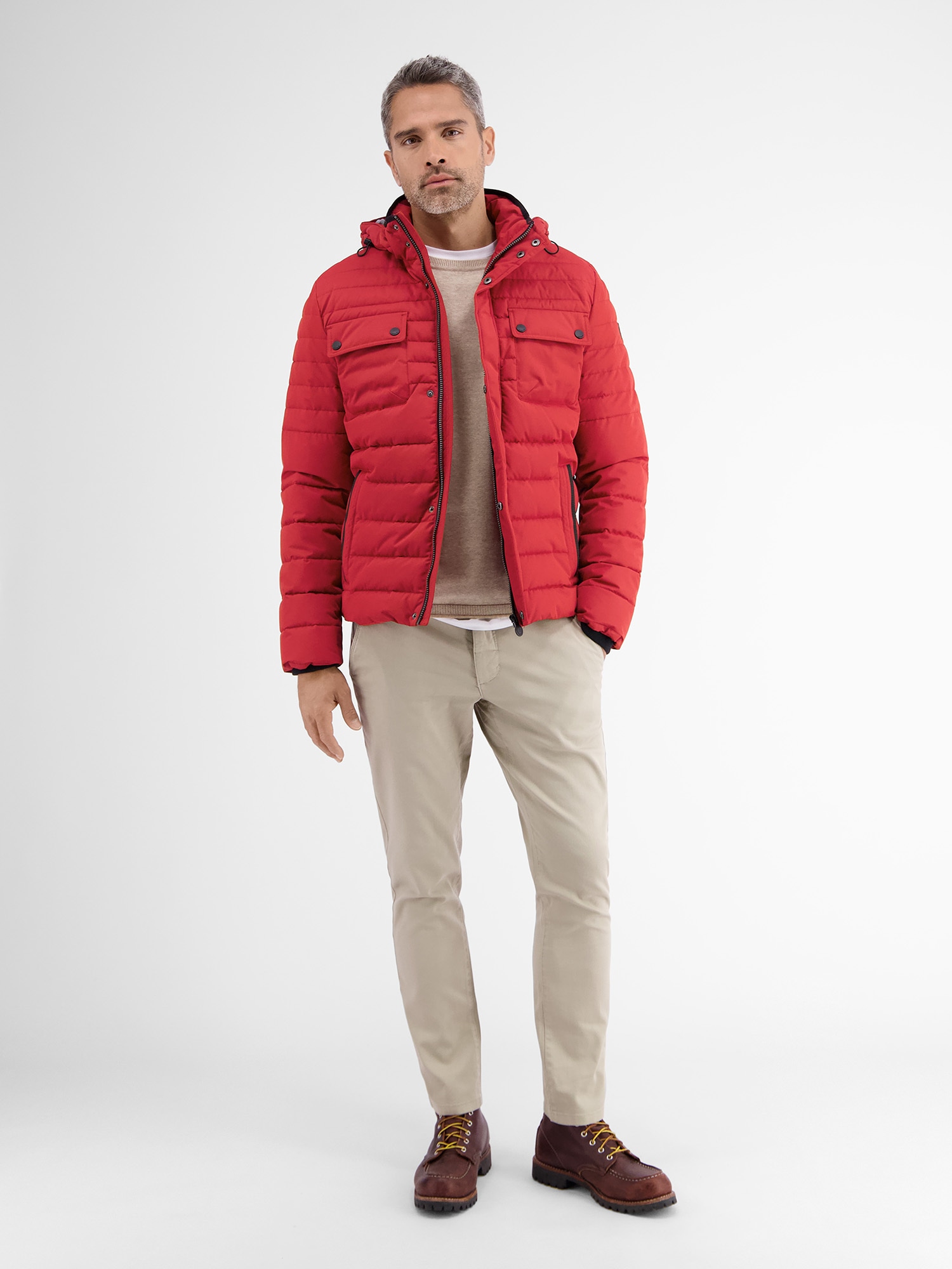 LERROS Winterjacke »LERROS Steppjacke mit abnehmbarer Kapuze« mit Kapuze