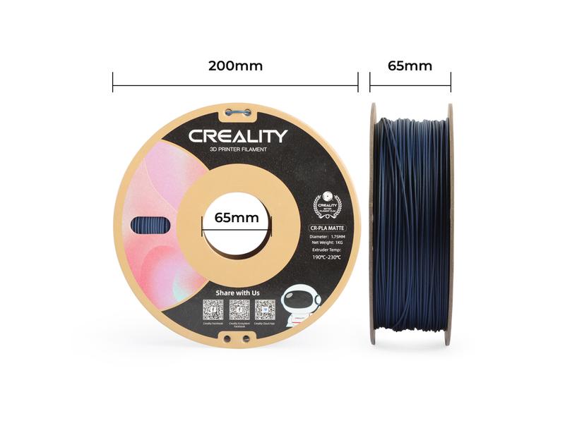 Creality Filament PLA, Navy Blau, 1.75 mm, 1 kg 1.75 mm PLA Filament für 3D Drucker