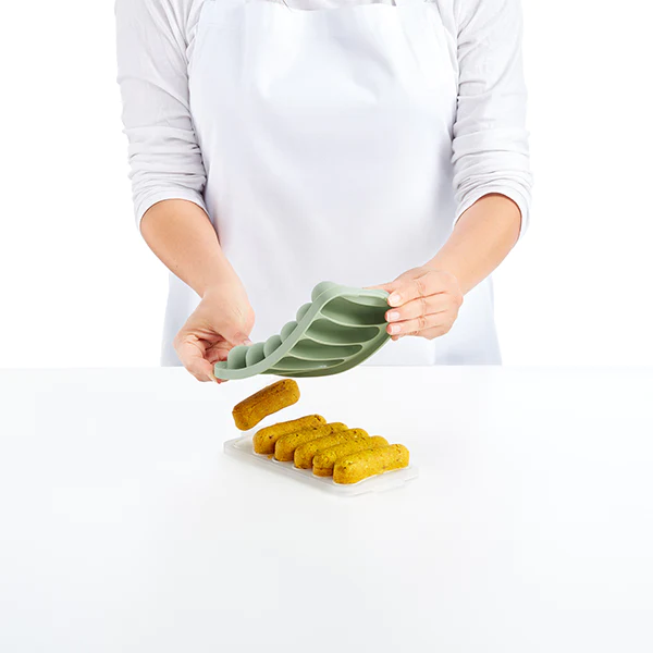 Moule silicone 6 saucisses végétales Veggie sausage vert Lékué