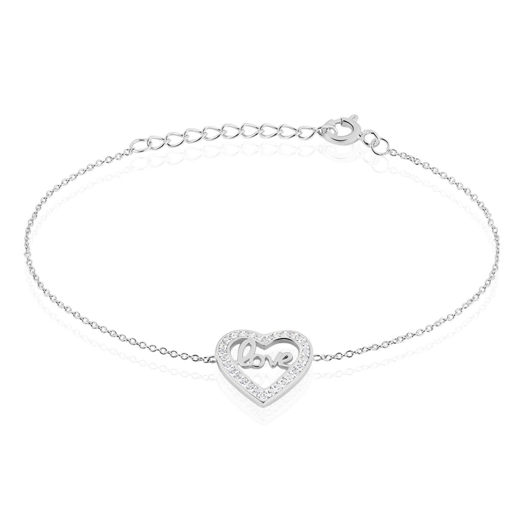 Bracelet Elansa Argent Blanc Oxyde De Zirconium