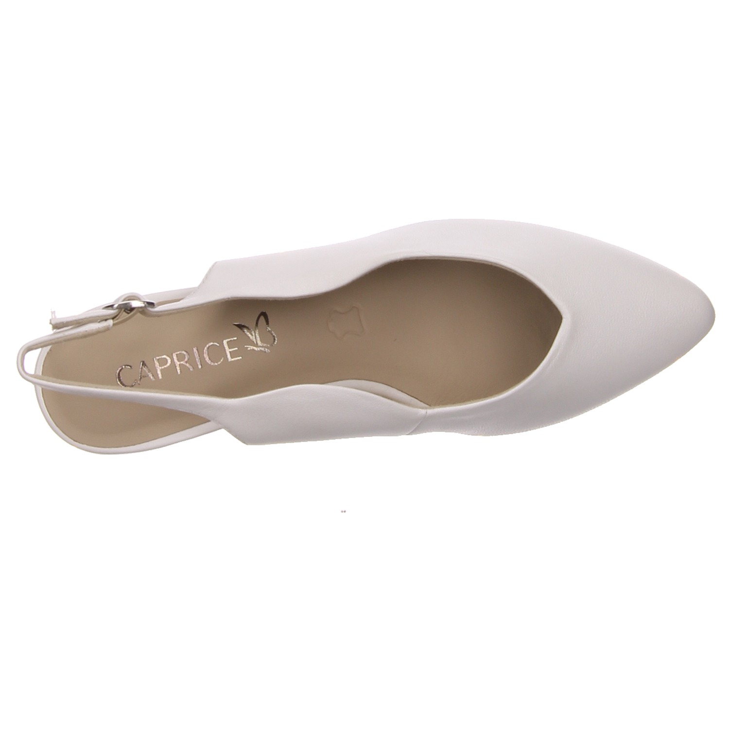 Caprice Slingpumps weiß weiss/weiss kombi