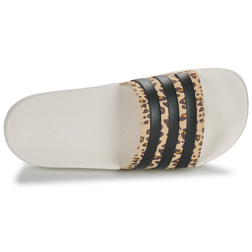 adidas Performance - ADILETTE SHOWER - Blanc / Léopard
