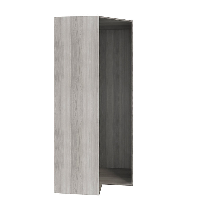 Caisson d'angle effet chêne grisé GoodHome Atomia H. 225 x L. 100 x P. 89 cm