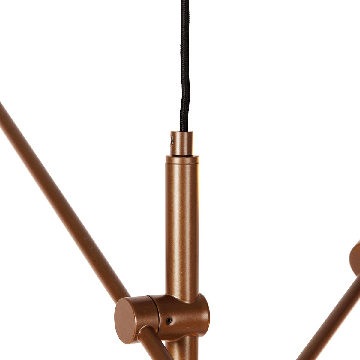 Industriële hanglamp donkerbrons 6-lichts - Sydney